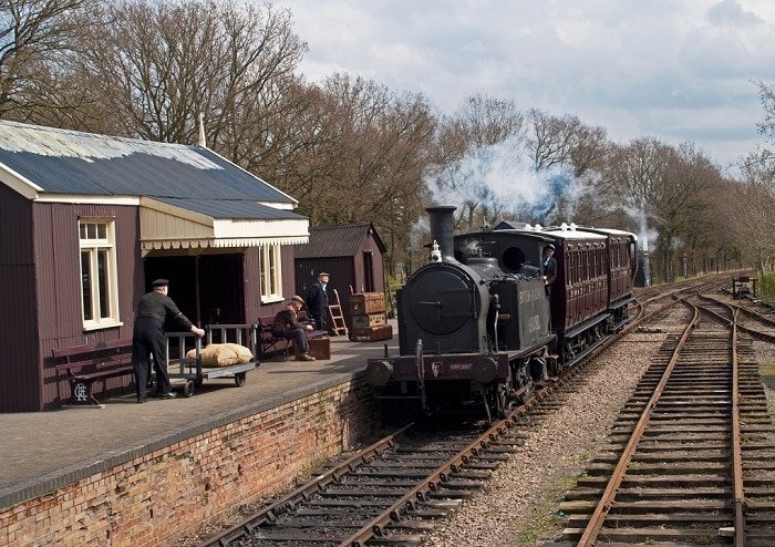 steam train ride in England