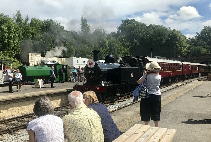 steam train ride in England